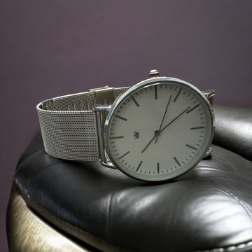 Sempre Brand White and Silver watch