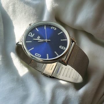 Sempre Brand Silver watch with Blue Dial